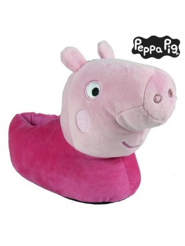 Slippers Voor in Huis 3d Peppa Pig Roze