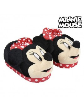 Slippers Voor in Huis 3d Minnie Mouse Rood