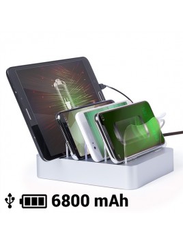 USB Charger for Four Mobile Devices 6800 mAh