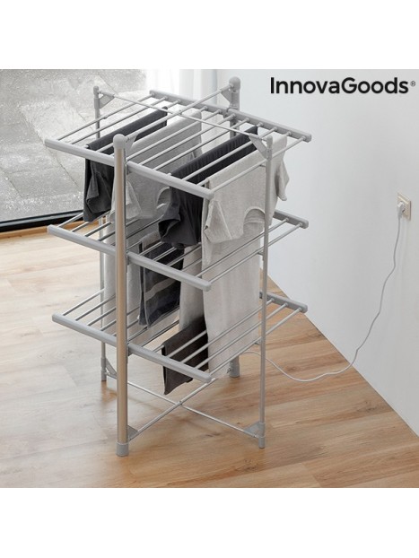Folding Electric Clothesline Indryer InnovaGoods (36 Bars) 300W