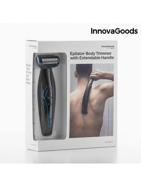 Epilator-Body Trimmer with Extendable Handle