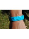 Bracelet extensible turquoise naturelle 0,5 cm