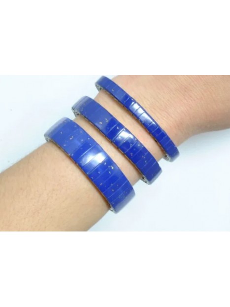 Bracelet extensible en lapis lazuli