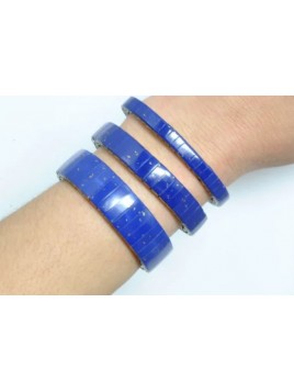 Bracelet extensible lapis lazuli 1,5 cm