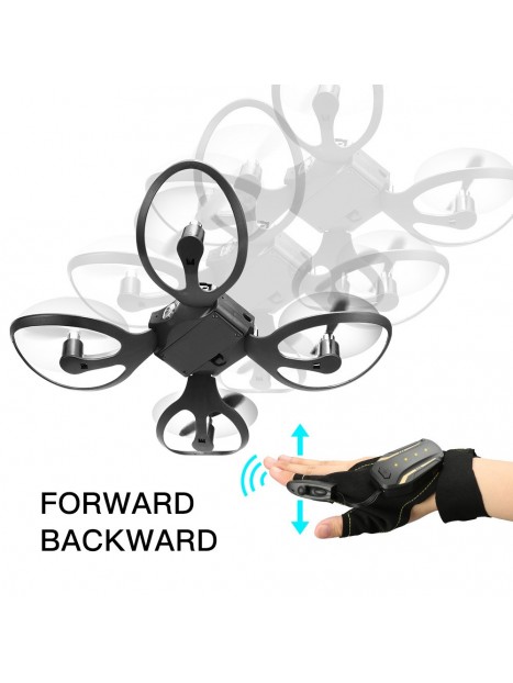Folding drone gesture control