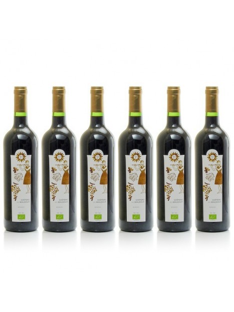 6 bottles Château Miaudoux AOC Bergerac Rouge 2018, 75cl