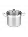 Casserole with glass lid BRA Profesional 8,5 L Stainless steel