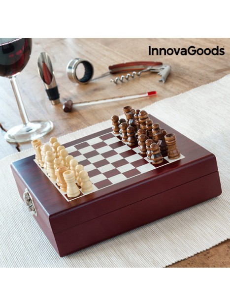 InnovaGoods Chess Wine Set (37 Pieces)