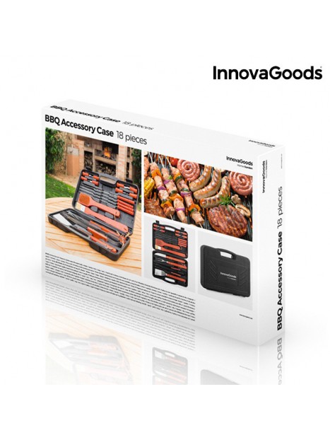 InnovaGoods Barbecue Accessory Case (18 Pieces)