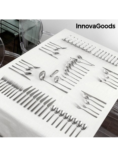 InnovaGoods Cook D'Lux Stainless Steel Cutlery Set (72 Pieces)