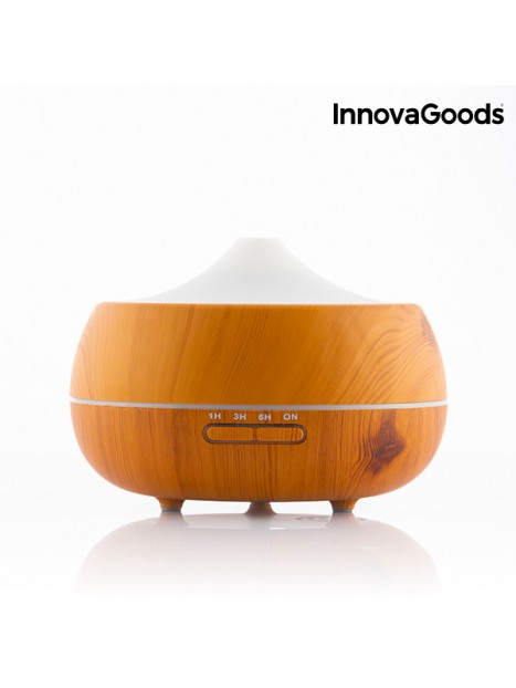 InnovaGoods Wooden-Effect Aromatherapy Humidifier
