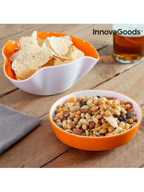 InnovaGoods 2-in-1 Snack Bowl (2 Pieces)