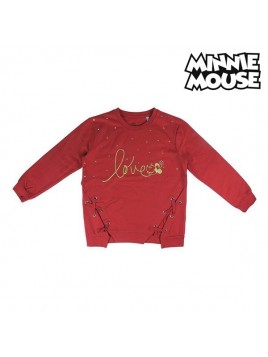 Sweat-shirt à capuche fille Minnie Mouse Rouge