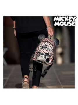 Casual Backpack Minnie Mouse White