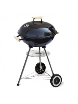 Coal Barbecue with Cover and Wheels Algon Black (ø 45 cm)