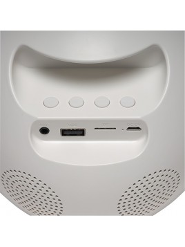 Clock-Radio Denver Electronics FM Bluetooth LED White